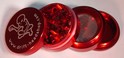 4 PART GRINDER - 42mm - RED